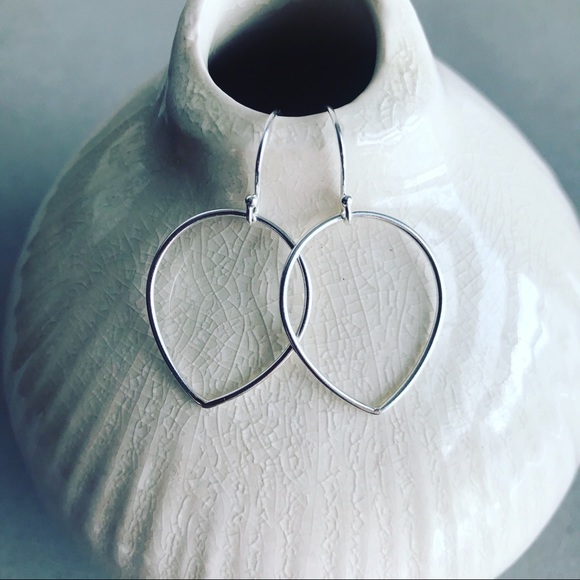 COPY - Sterling Silver petal Earrings - Picture 7 of 8